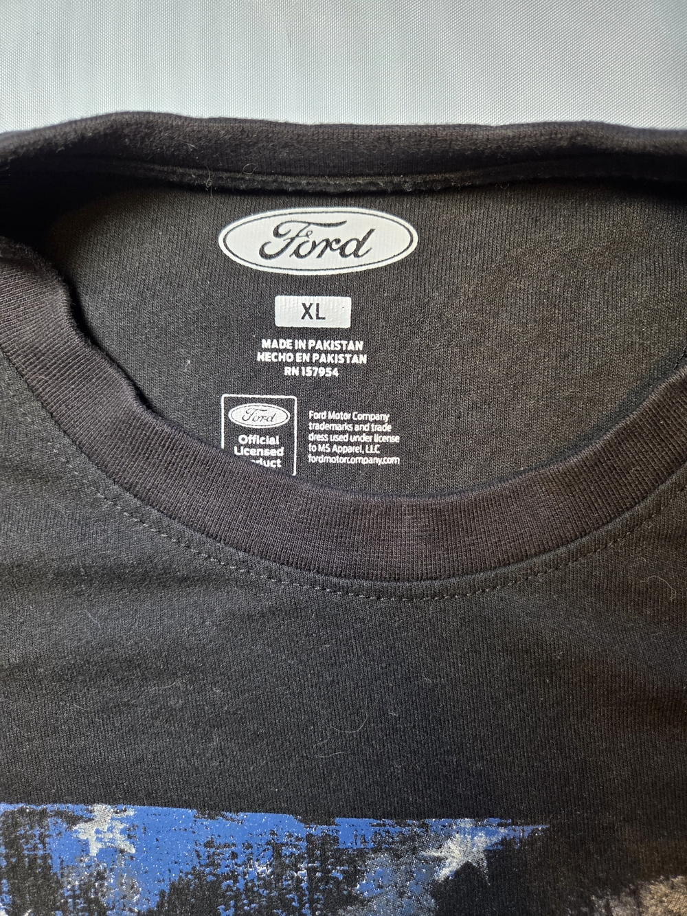 Ford Raptor Graphic T Shirt XL Black American Flag Truck Tee - Picture 3 of 6